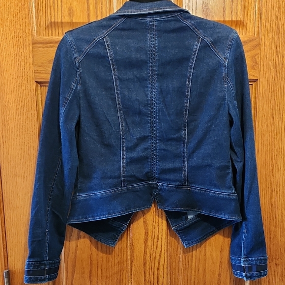 White House Black Market Dark Blue Jean Jacket - Picture 7 of 8